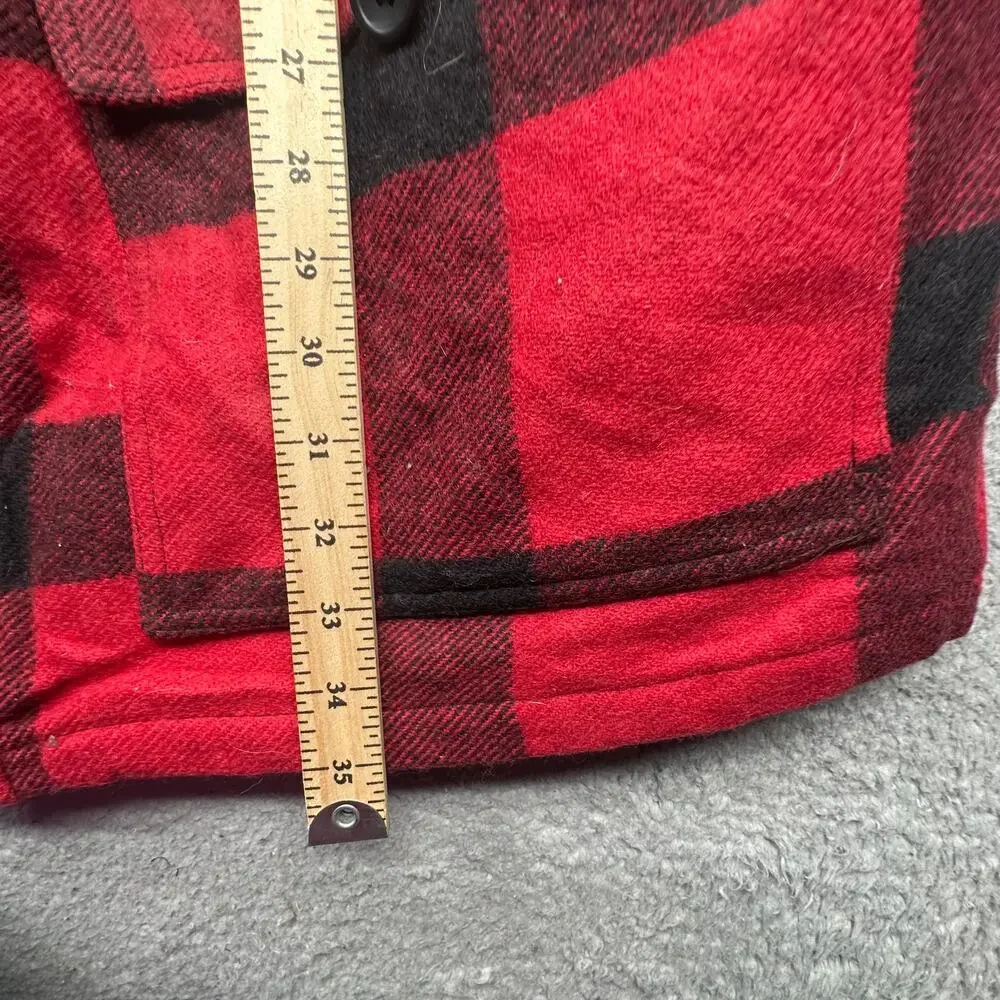 Cabelas Dry Plus Wool Buffalo Plaid Thinsulate Jacket Mens 3XL Hunting Mackinaw